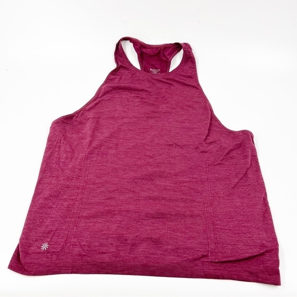 ✅ Athleta Seamless Tank - Size Large - Excellent Condition RED - Picture 1 of 7